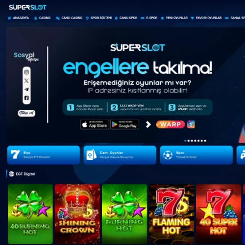 SuperSlot ekran görüntüsü